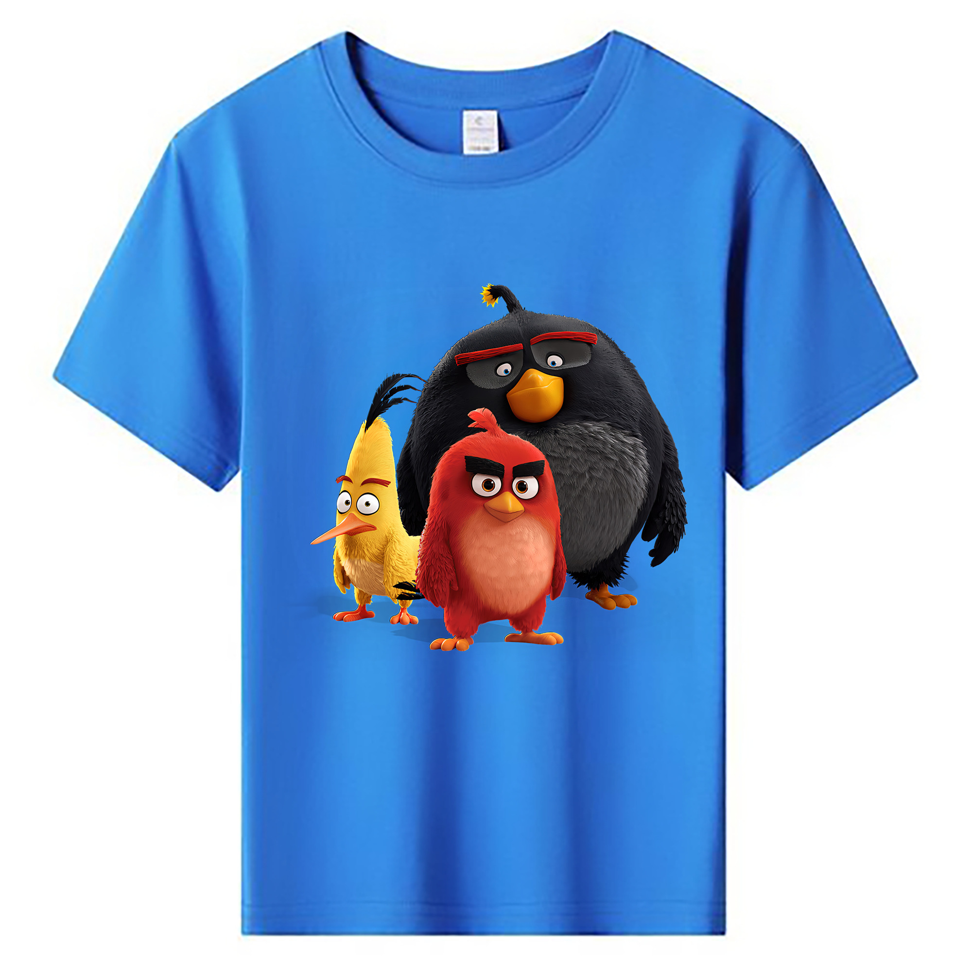 （画像用） Angry Birds アングリーバード 綿100％キッズTシャツ（フロントプリント）